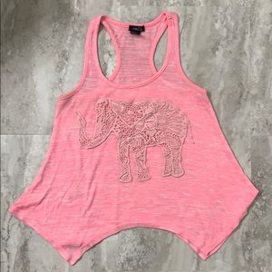 Pink Elephant Tank Top